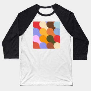 Groovy Geometric Decor - Retro Lava Bubbles No.002 / Cheerful Shades Baseball T-Shirt